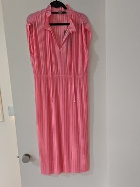 hugo boss pink pleated dress HUGO BOSS Pleated Dresses & Gowns - Women